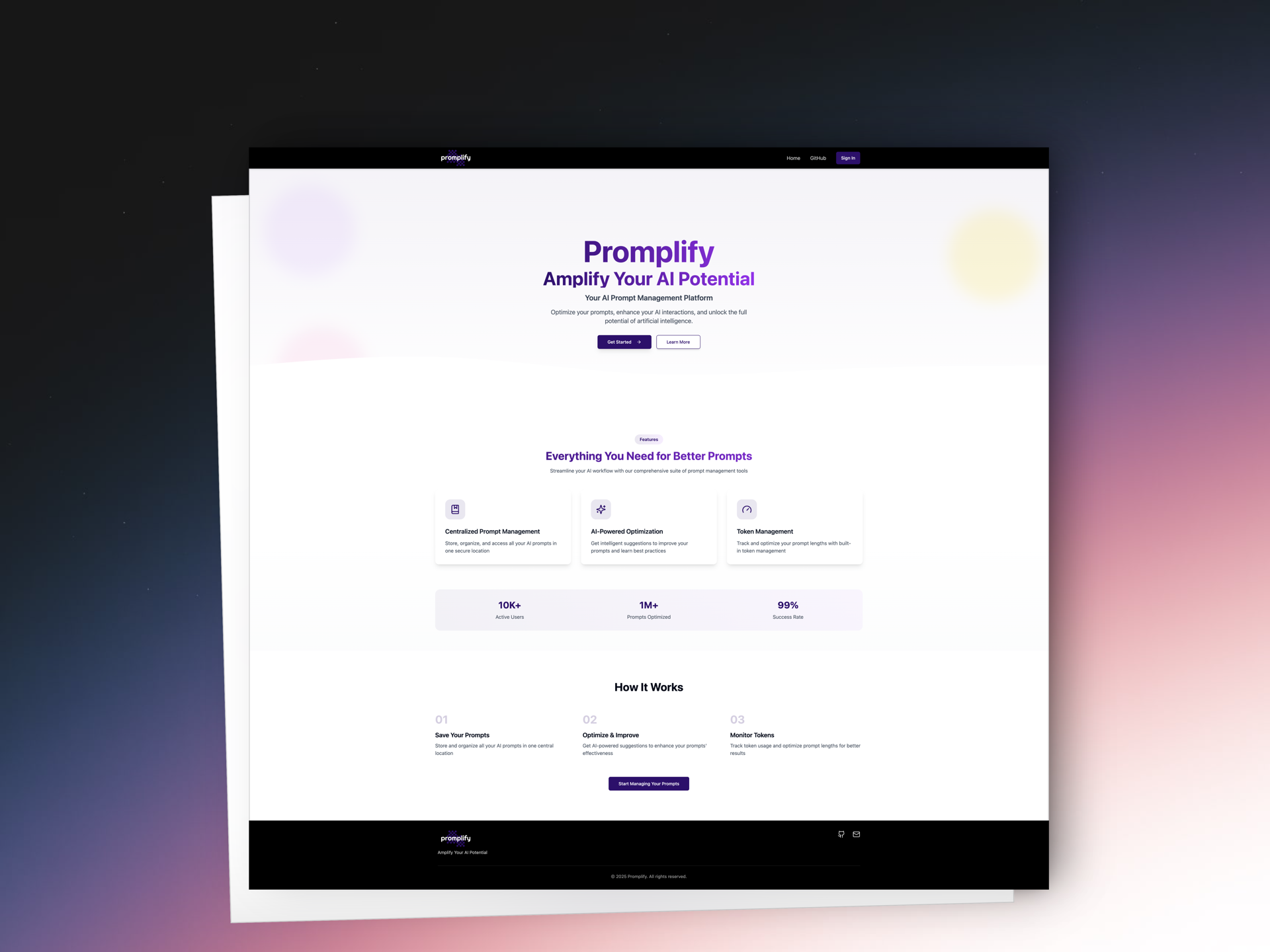 Promplify Interface